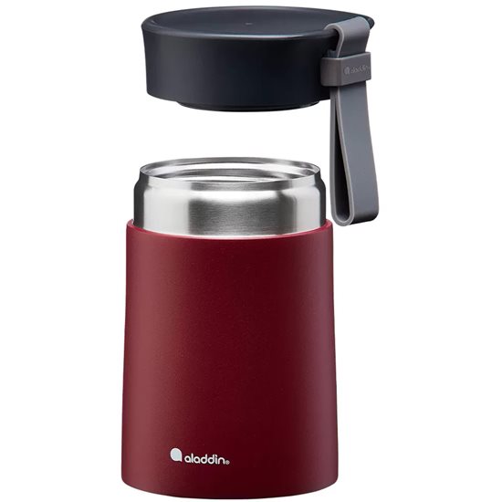 "Bistro" vacuum-sealed container made of stainless steel, 400 ml, <<Burgundy>> - Aladdin