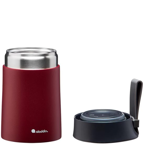 "Bistro" vacuum-sealed container made of stainless steel, 400 ml, <<Burgundy>> - Aladdin