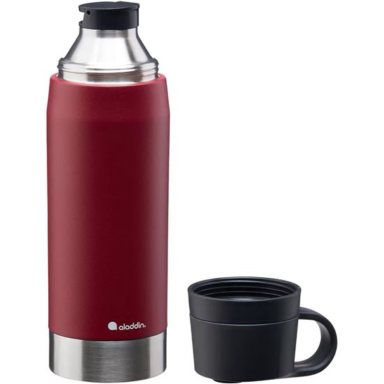 CityPark Thermavac thermo-insulating bottle, 1.1 L, Burgundy - Aladdin