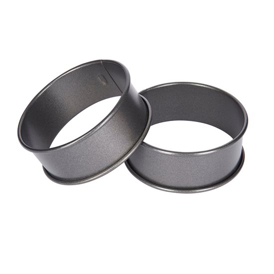 Set of 2 rings for cooking eggs, 9 cm, steel - by Kitchen Craft