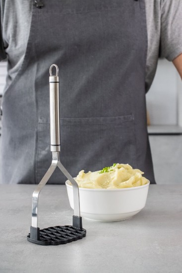 Manual potato masher, heat-resistant, black - Kitchen Craft