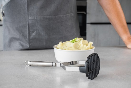 Manual potato masher, heat-resistant, black - Kitchen Craft