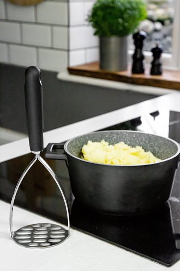 Preas puree láimhe, cruach dhosmálta, 28 cm - Kitchen Craft