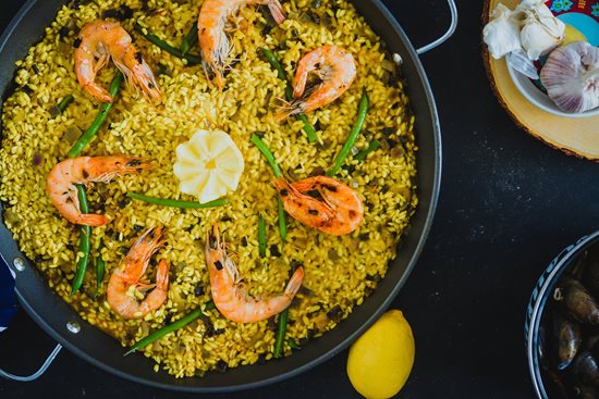 Paella serpenyő, acél, 40 cm - Kitchen Craft