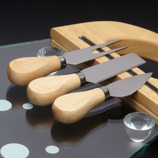 4-piece set for serving cheese assortments - by Kitchen Craft