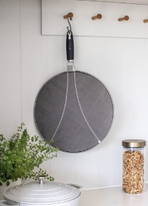 Splatter screen, stainless steel, 33 cm - MasterClass
