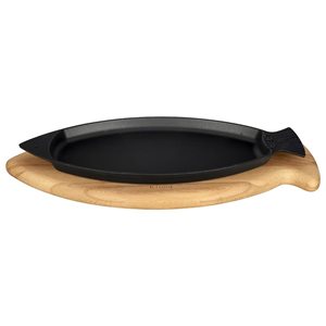 Cast iron tray for fish, 20 x 32 cm, LAVA