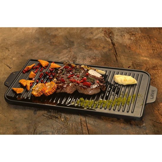 Grill, cast iron, 47 x 26 cm - Lava brand