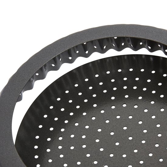 Perforated tray for tarts, 18 cm, steel - by Kitchen Craft