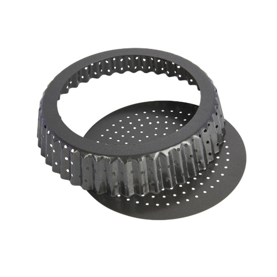 Perforált tálca tortákhoz, 18 cm, acél - Kitchen Craft