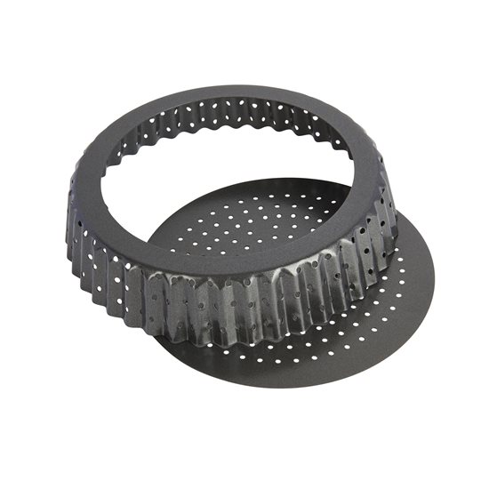 Perforated tray for tarts, 18 cm, steel - by Kitchen Craft