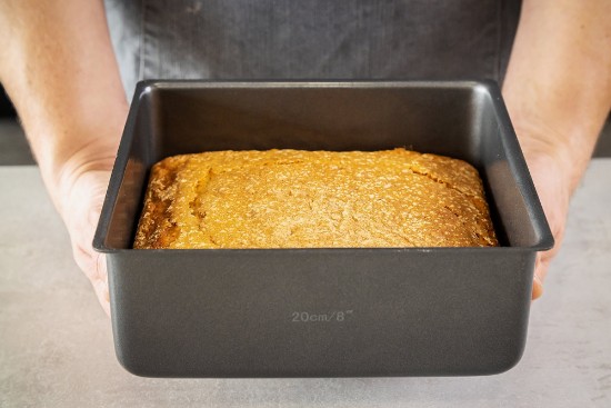 Deep baking pan, square, 20 cm, steel - Kitchen Craft