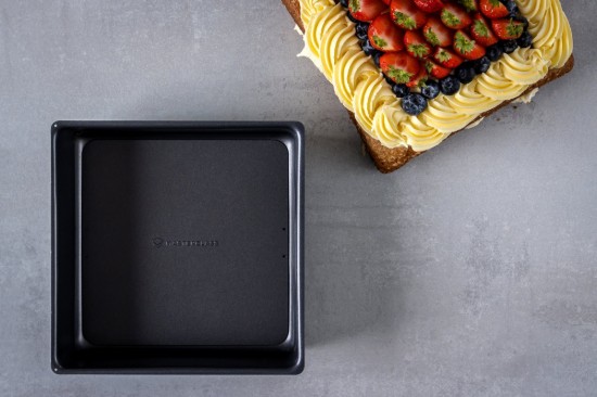 Gilus, kvadratinis padėklas, 23 cm, plieninis - Kitchen Craft