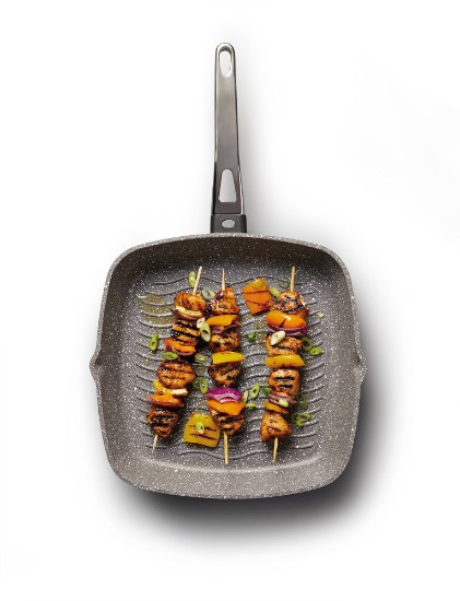 Grillpanne, 28 cm, aluminium - fra Kitchen Craft