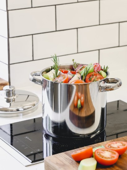 Kokegryte i rustfritt stål, 20 cm / 5,5 l - fra merket Kitchen Craft