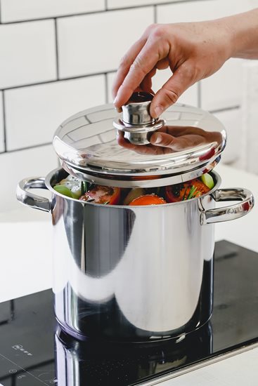 Stainless steel cooking pot, 20 cm / 5.5 l - from the Kitchen Craft brand