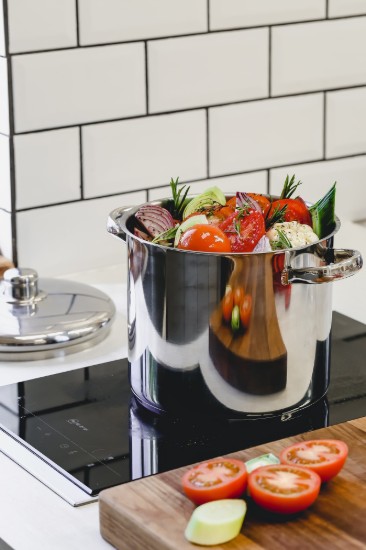 Кастрюля с крышкой, нержавеющая сталь, 22 см/7 л - Kitchen Craft