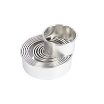 Set of 11 forms for cutting pastry dough for cakes, 10 cm, metal - by Kitchen Craft