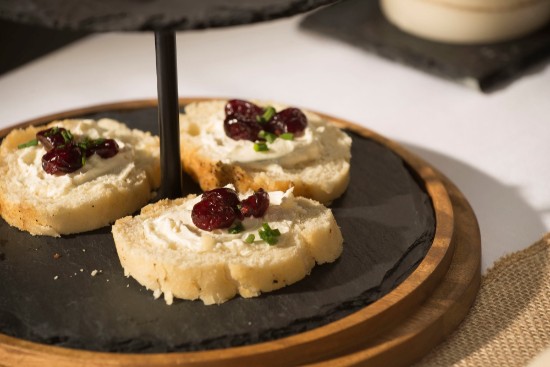 Multi-tiered serving platter, slate - made by Kitchen Craft