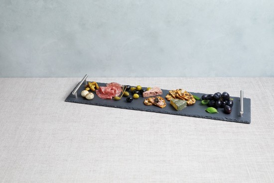 Appetizer serving platter, 60 cm, slate, "Artesa" - Kitchen Craft