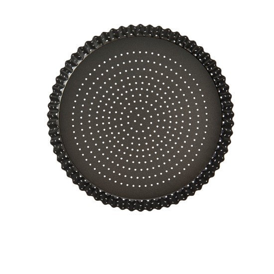 Moule à tarte perforé, acier, 25 cm - Kitchen Craft