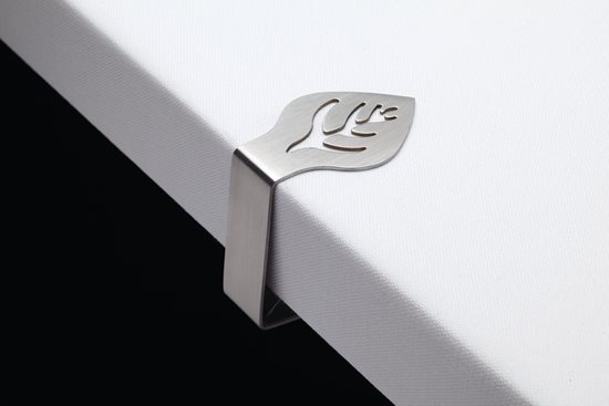 4 db asztali kapcsos készlet, levél alakú, rozsdamentes acél - a Kitchen Craft cégtől