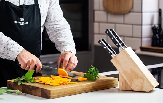 Set of 6 knives, with holder made from oak wood - Kitchen Craft