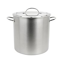 Cooking pot with lid, 26 cm/ 12 l "Resto", stainless steel - Demeyere