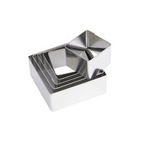 Set of 6 moulds for cakes, of square shape - by Kitchen Craft