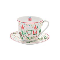 Porcelain cup and saucer, 400 ml, "READY FOR CHRISTMAS" collection - Nuova R2S