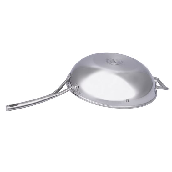 Wok, αντικολλητικό, 3-φυλλο, ανοξείδωτο ατσάλι, 30 cm / 5 l - Zokura