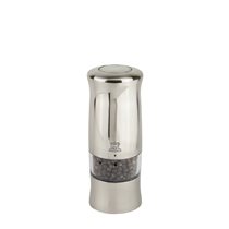 "Zeli" electric pepper grinder, 14 cm, "Brushed Chrome" - Peugeot