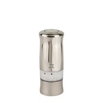 "Zeli" electric salt grinder, 14 cm, "Brushed Chrome" - Peugeot