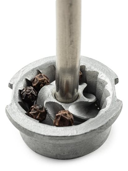 Pepper grinder, 15 cm, made of wood, "Fidji", Black Matte - Peugeot