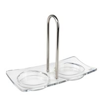 "Linea" support tray for 2 spice grinders, acrylic - Peugeot
