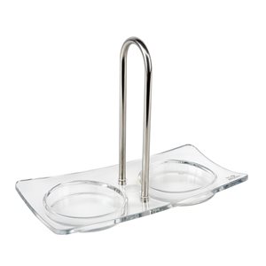 "Linea" support tray for 2 spice grinders, acrylic - Peugeot