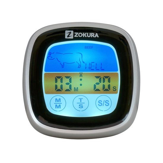 Digitális húshőmérő, érintőképernyővel - Zokura
