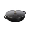 "Chistera" varná miska, liatina, 24 cm, čierna - Staub