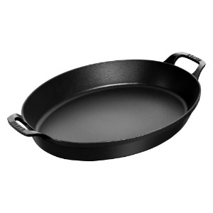 Овална посуда за рерну, ливено гвожђе, 37цм, Black - Staub