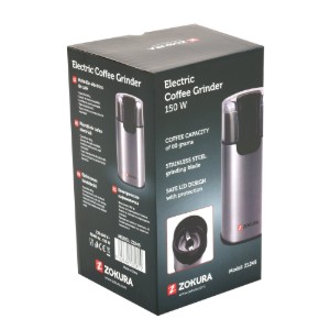 Electric coffee grinder, 150 W, 60 g - Zokura