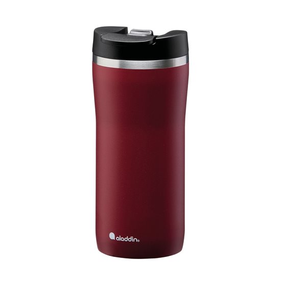 "Mocca Leak-Lock" thermo-insulated mug, 350 ml, <<Burgundy>> - Aladdin
