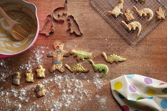 Sraith de 4 mhúnlaí le haghaidh cácaí, déanta as cruach dhosmálta - Kitchen Craft