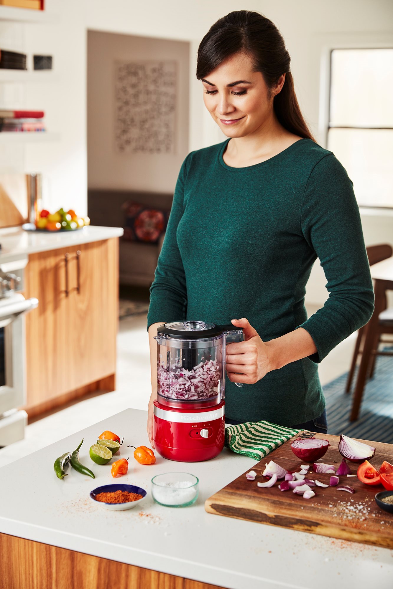 5-Cup Food Chopper - Empire Red, KitchenAid
