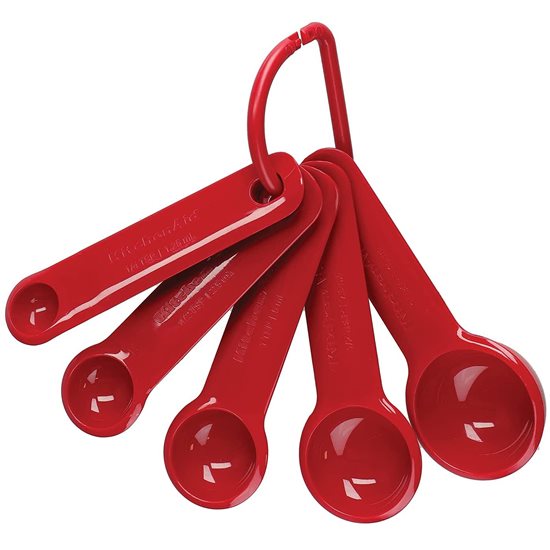 5'li ölçü kaşığı seti, "Empire Red" rengi - KitchenAid marka