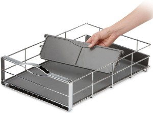 Uttrekkbar organisering for skap, 50,8 x 35 cm - simplehuman