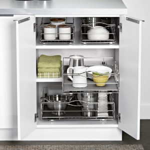 Uttrekkbar organisering for skap, 50,8 x 35 cm - simplehuman