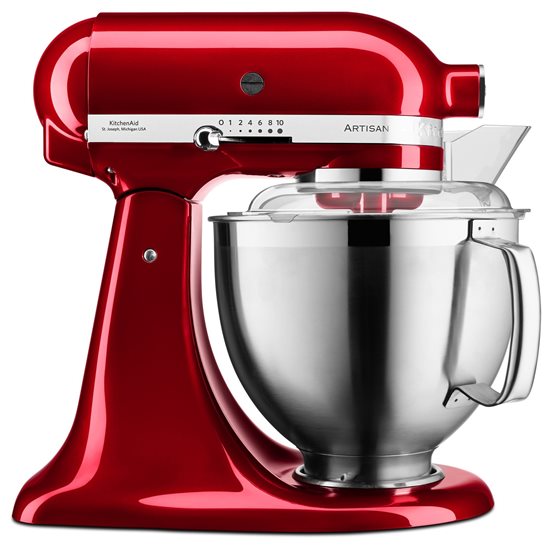 Meascthóir seastáin ceann tilt, 4.8L, Samhail 185, Artisan, Candy Apple - KitchenAid