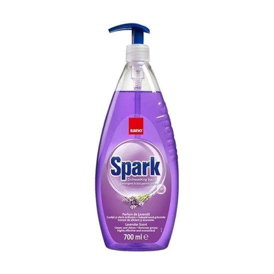Spark diskmedel med pump, lavendel, 700 ml - Sano