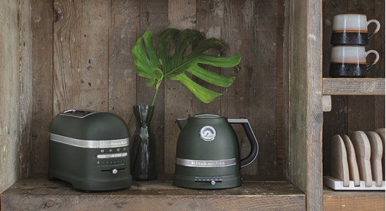 Elektriskā tējkanna 2400 W, Artisan 1.5L, "Pebbled Palm" krāsa - KitchenAid zīmols