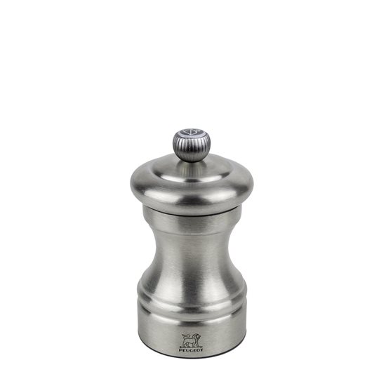 Mlýnek na sůl, 10 cm, "Bistro Chef", Stainless Steel - Peugeot